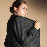 Mery Coat Khaki Green / Strawberry Stripes