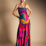 Vest64 Vestido Tula Paisley Verde Azulado-The Nook Store