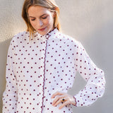 Camisa Chloe Blanca Flores Pequeñas