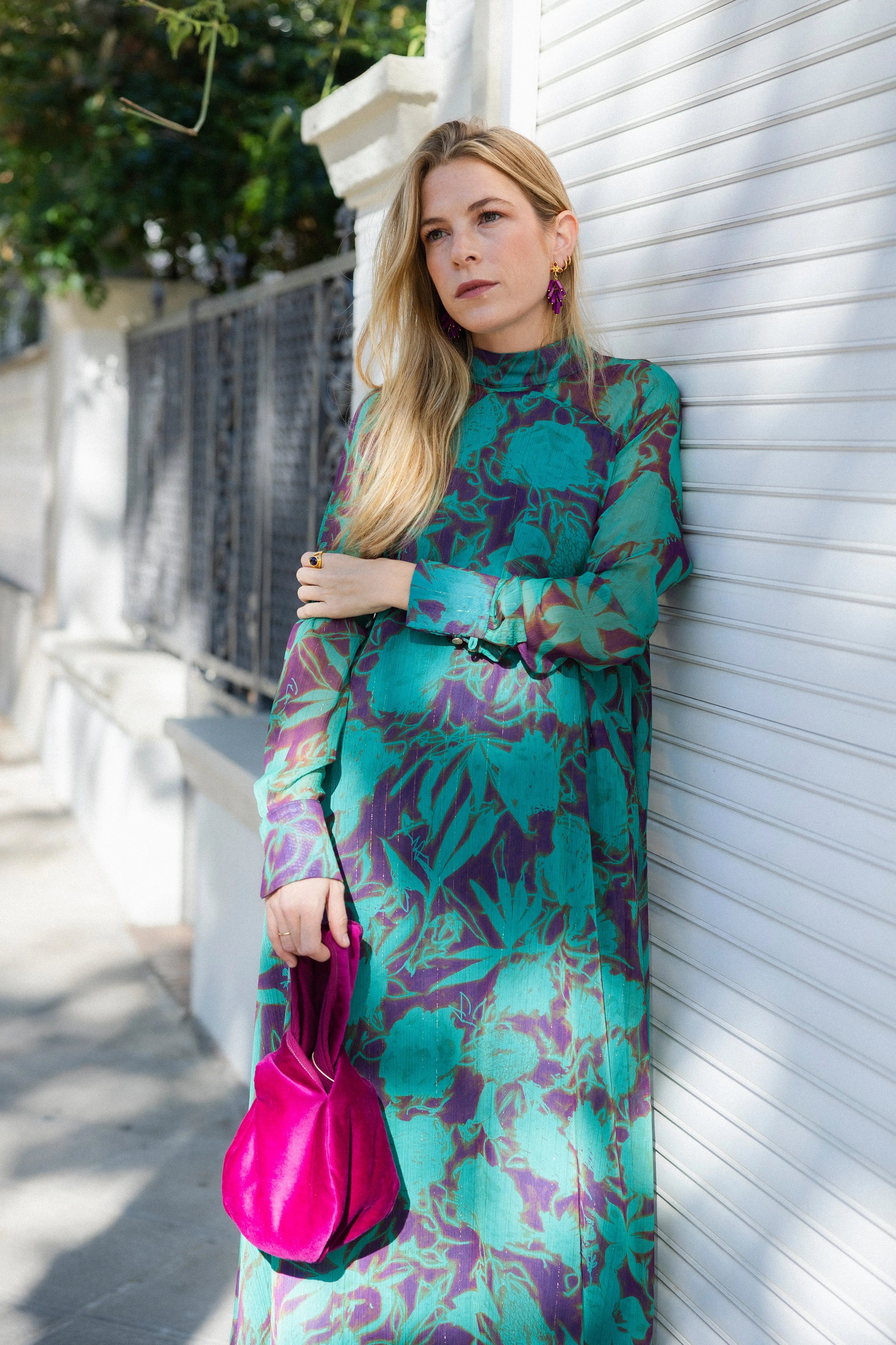 Vestido Alice Turquesa y Morado AL07 The Nook Store