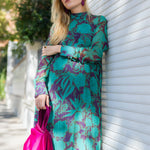 Vestido Alice Turquesa y Morado AL07 The Nook Store