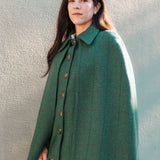 Chaleco con Capa Carlota Espigas Verde Rayas CAP03