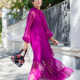 Vestido Chloe Fucsia Vest01 The Nook Store