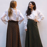 Falda Carola Verde Rayas Terra FAL03 thenookstore-new