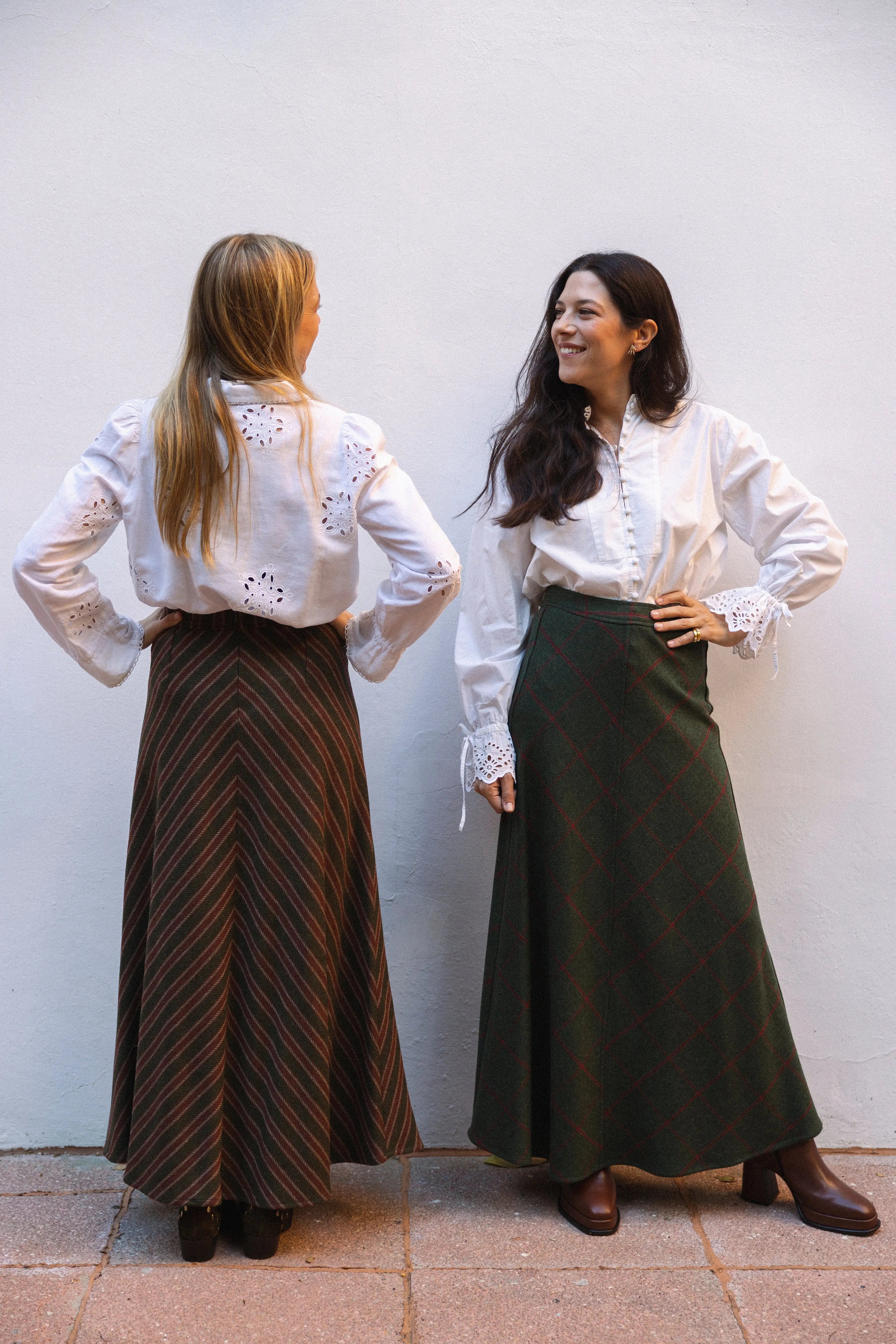 Falda Carola Verde Rayas Terra FAL03 thenookstore-new