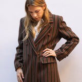 Abrigo Jimena Verde Rayas Terra AB15