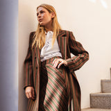 Abrigo Jimena Verde Rayas Terra AB15