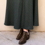 Falda Carola Verde Kaki Rayas Malvas FAL05 thenookstore-new