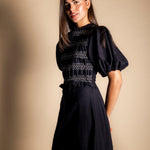 Vestido Lucia Black and White Vest28-The Nook Store