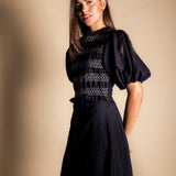 Vestido Lucia Black and White Vest28-The Nook Store