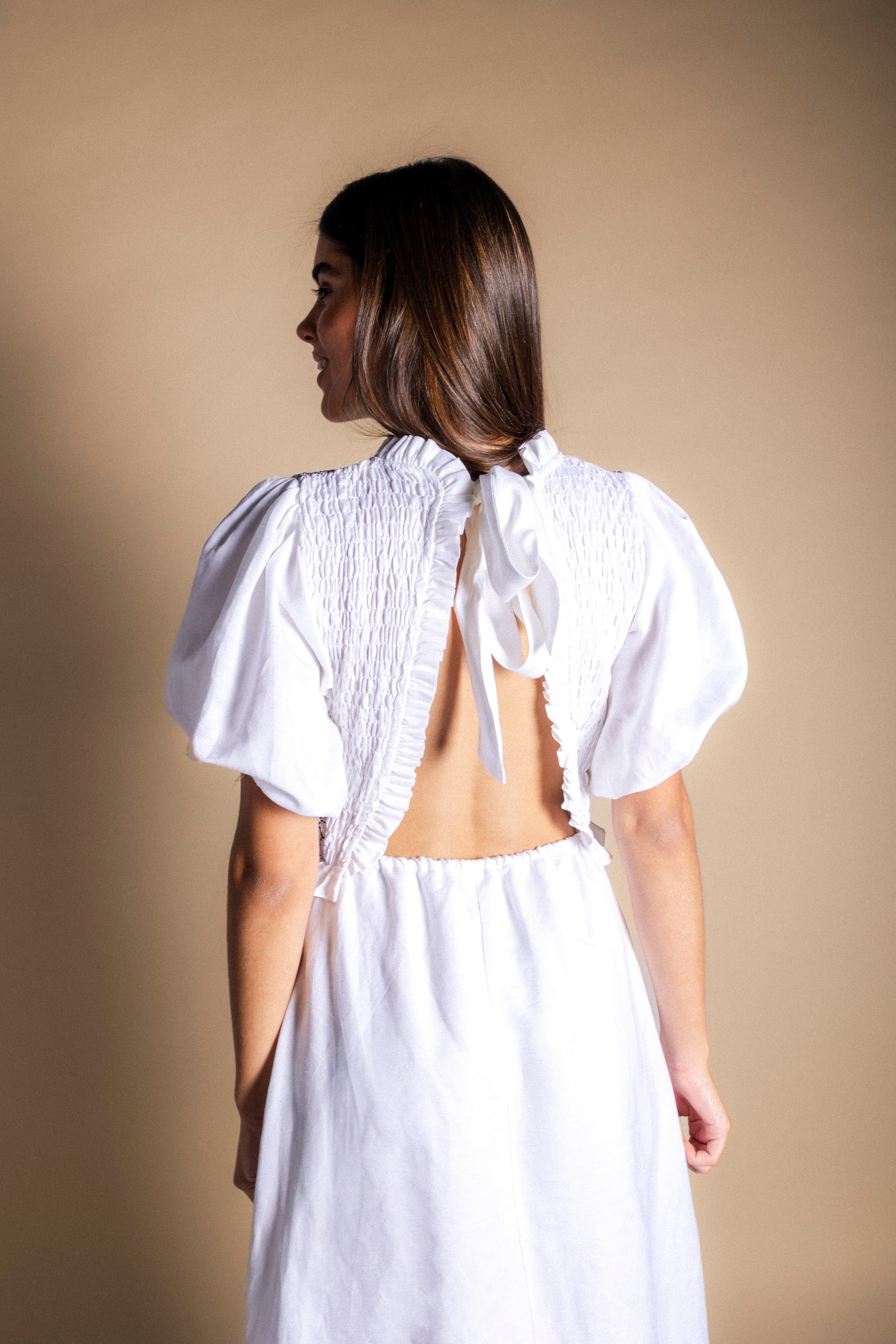 Vestido Lucia White and Black Vest29-The Nook Store