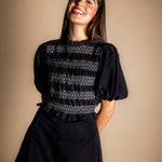 Vestido Lucia Black and White Vest28-The Nook Store