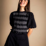 Vestido Lucia Black and White Vest28-The Nook Store