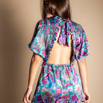 Vestido Lucia Verde Agua Flores Vest17-The Nook Store