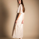 Vestido Agnes Points Crudo VEST32-The Nook Store