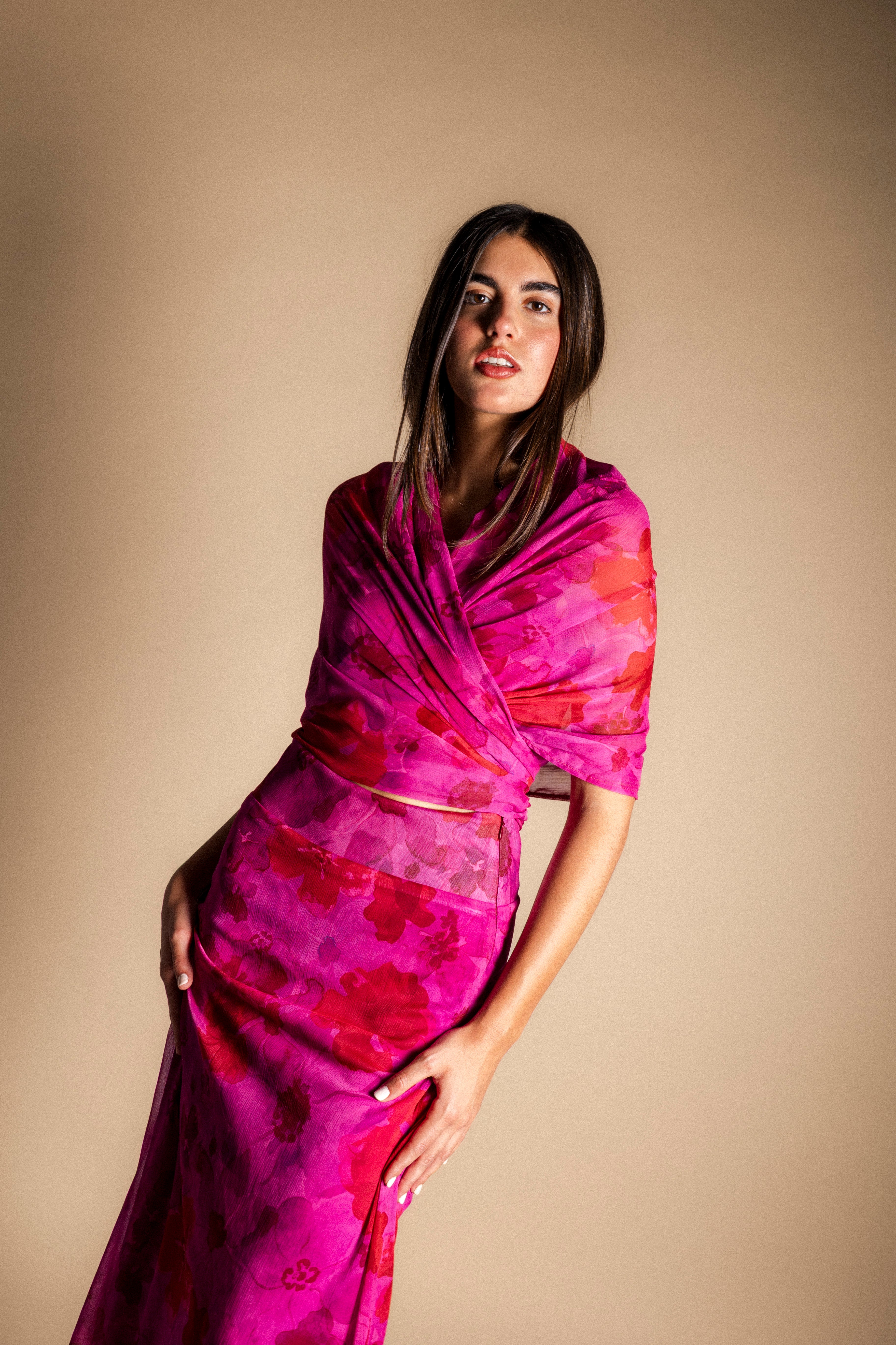 Capa Elie Fucsia Flores CAP12-The Nook Store