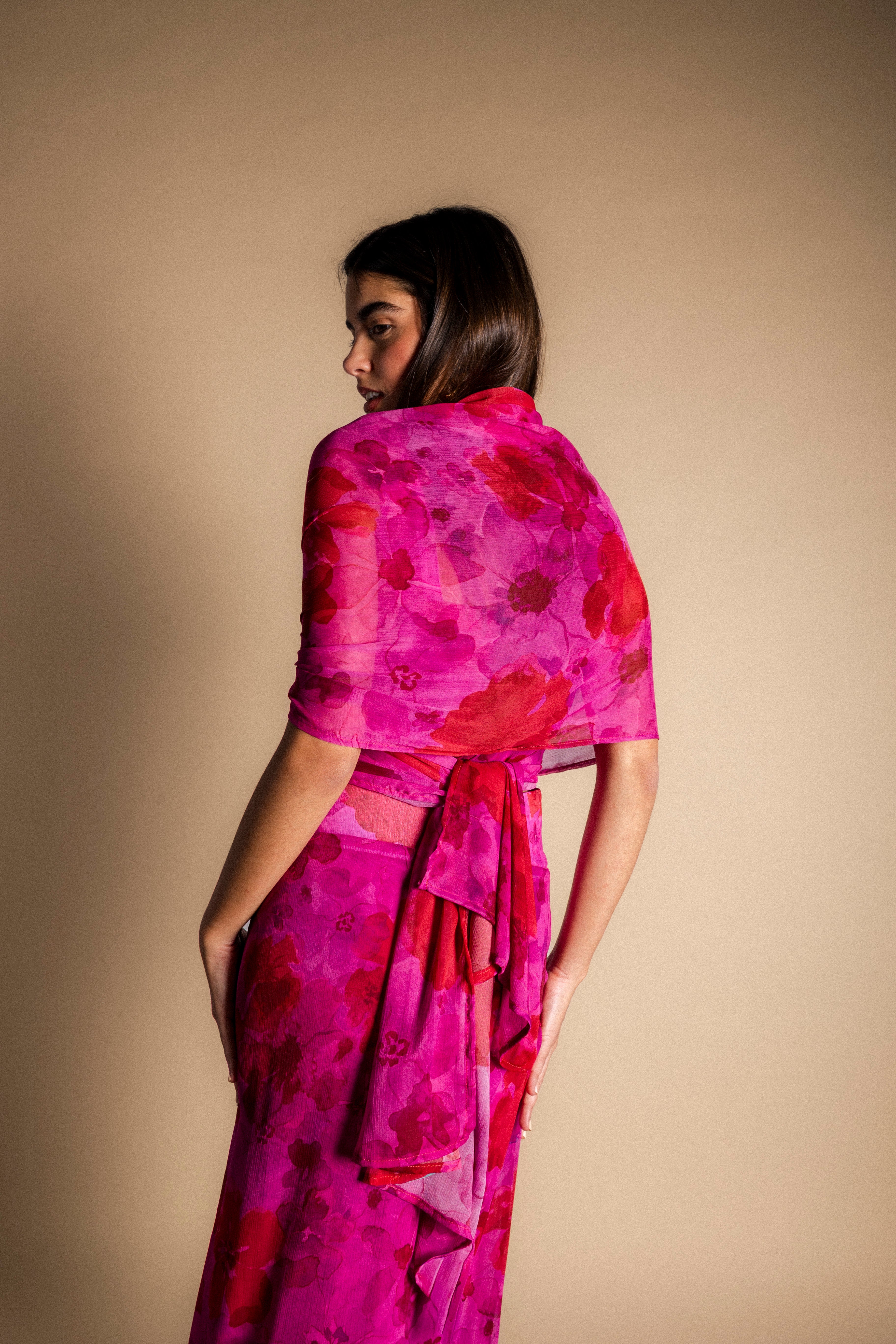 Capa Elie Fucsia Flores CAP12-The Nook Store