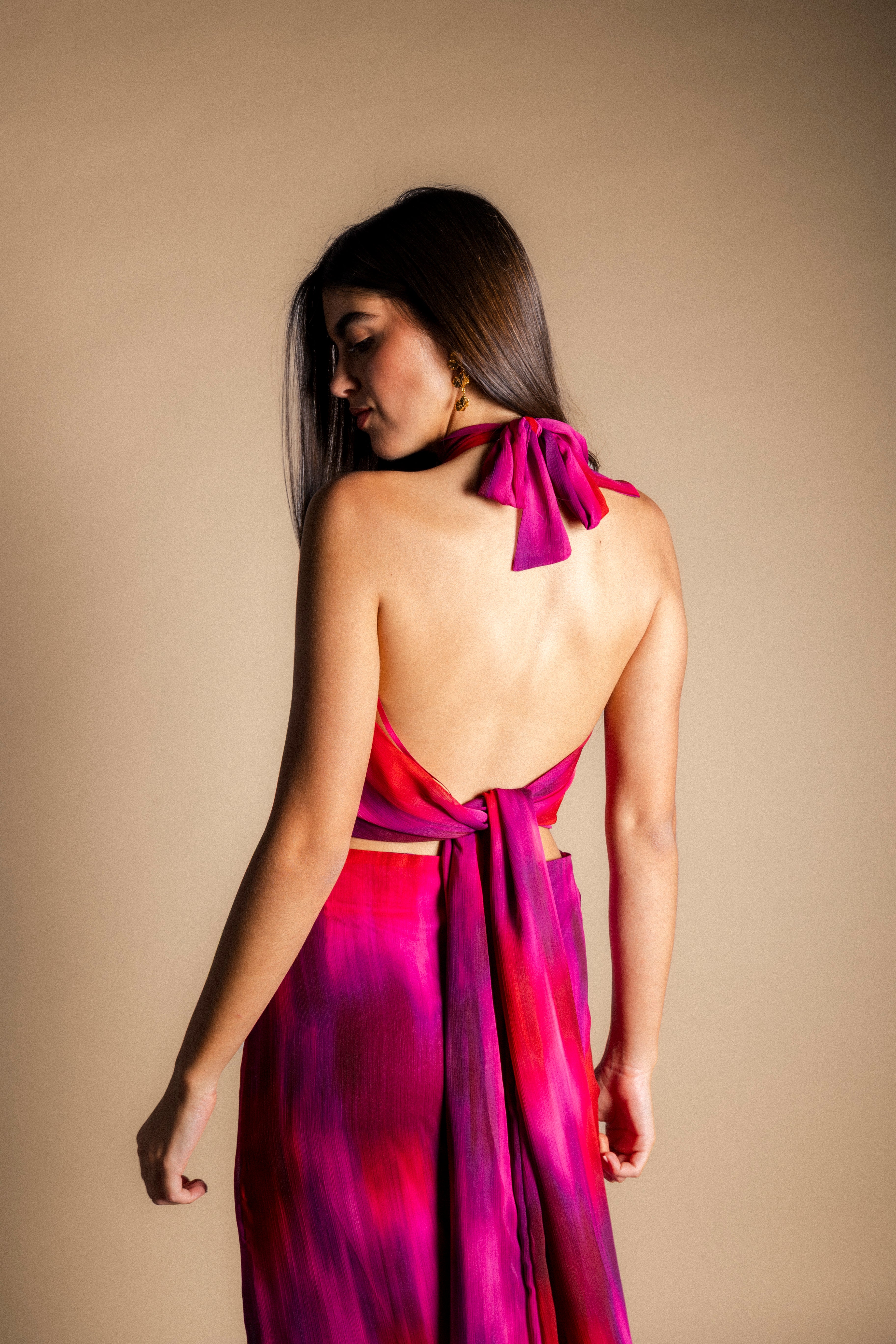 Vestido Rochi Degradado Fucsia Vest34-The Nook Store