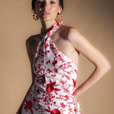 Top Vera Blanco Flores Rojas TOP02-The Nook Store
