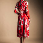 Vestido Alice Blanco Hojas Rojas AL10-The Nook Store