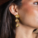 Pendientes Triple Hoja Arce PEN205-The Nook Store