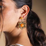 Pendientes Corona Flores PEN209-The Nook Store