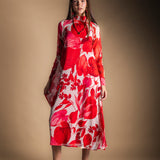 Vestido Alice Blanco Hojas Rojas AL10-The Nook Store