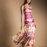 Vestido Tula Vainilla y Rosa Vest13-The Nook Store