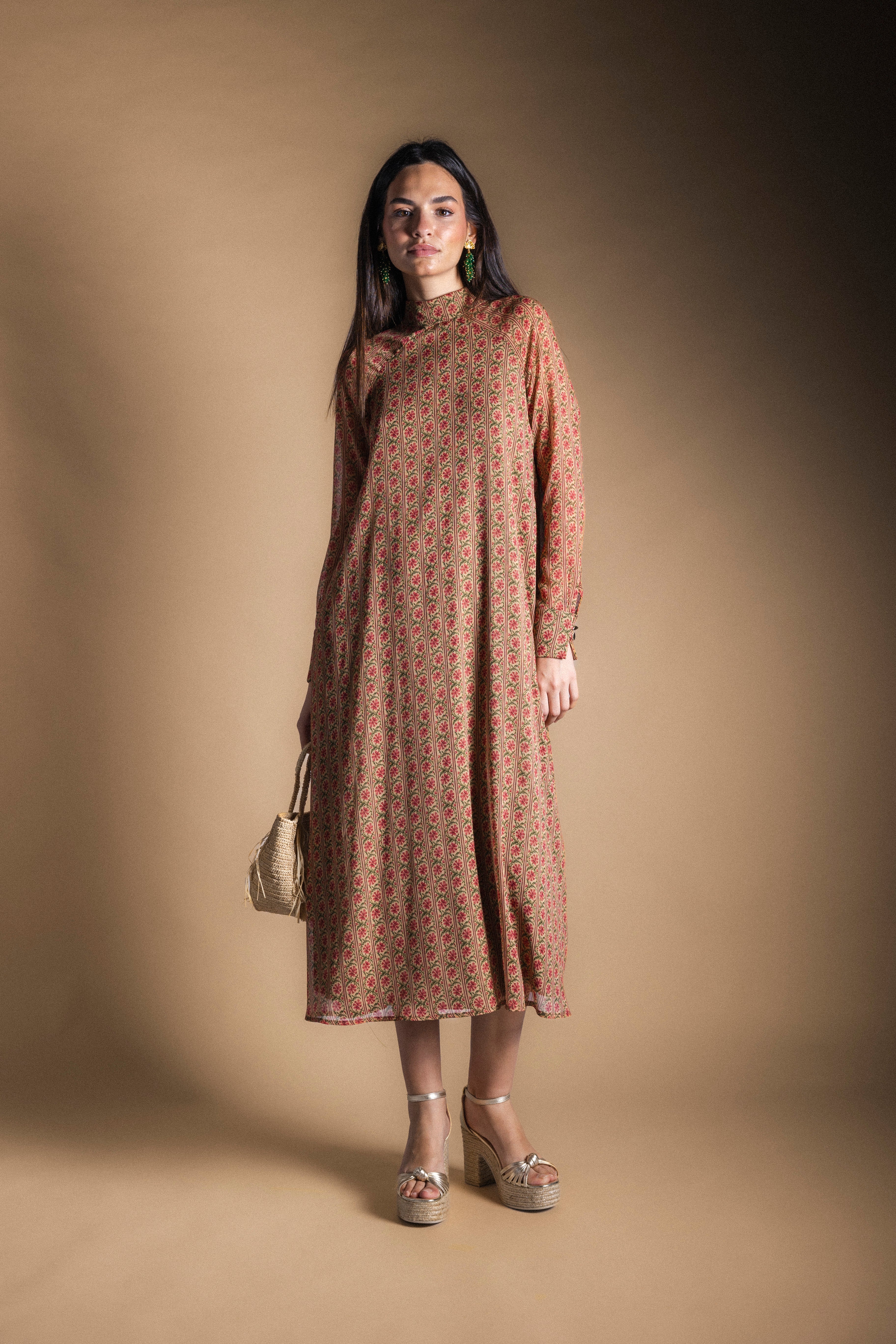 Vestido Alice Stripes Flowers AL12-The Nook Store
