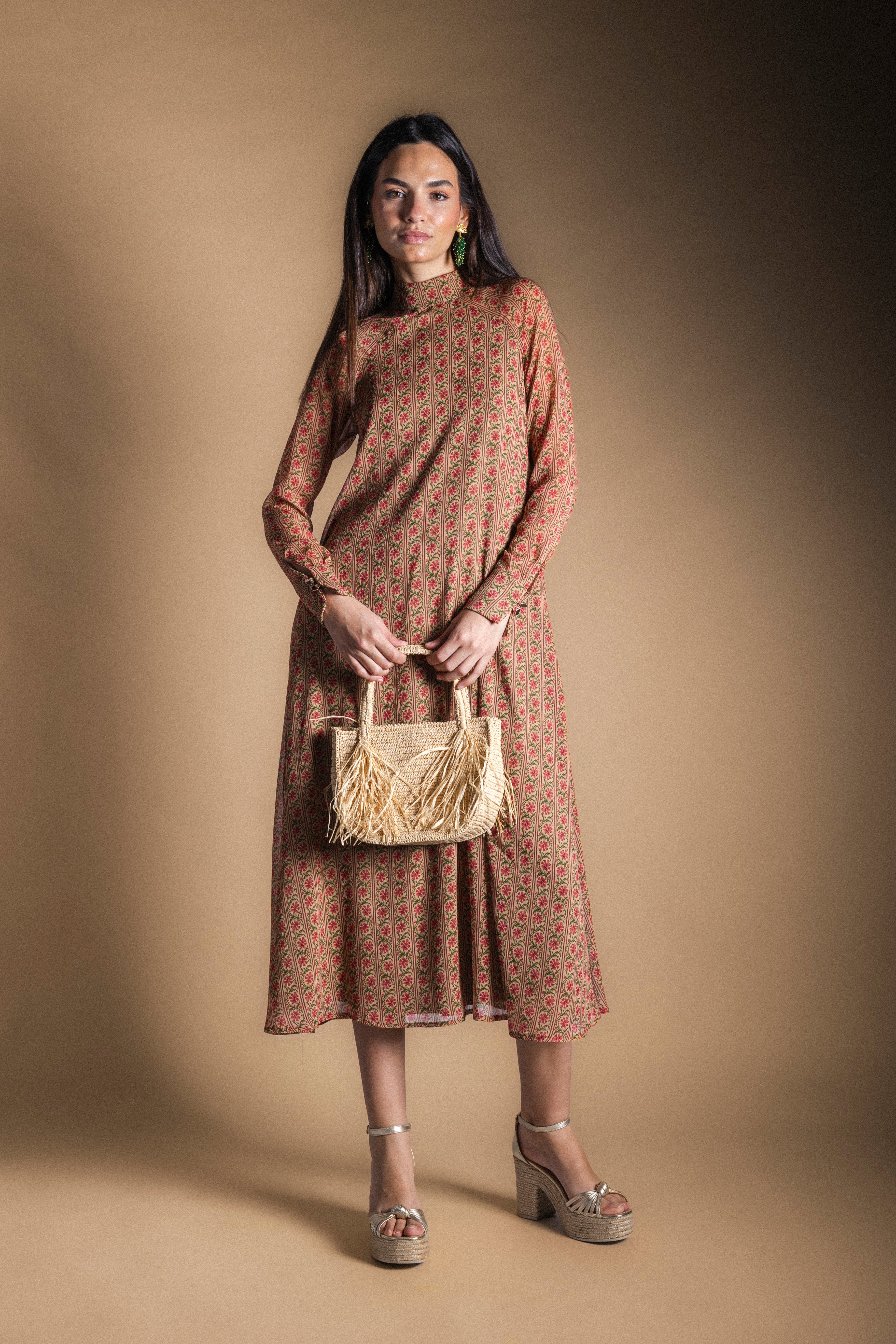 Vestido Alice Stripes Flowers AL12-The Nook Store