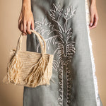 Bolso De Mano Rafia Sylvie-The Nook Store