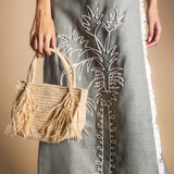 Bolso De Mano Rafia Sylvie-The Nook Store
