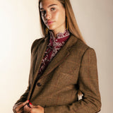 Chaqueta Country Espiga Tostado y Burdeos CHQ03