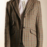 Chaqueta Country Cuadros Pequeños Verde CHQ01