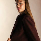 Manteau Mery Vert Kaki / Rayures Fraise