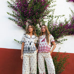 Blusa Zuri Ecru/Wine BLU01-The Nook Store