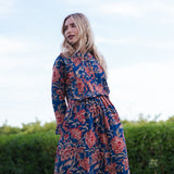 Vestido Amina Azul Vest24-The Nook Store