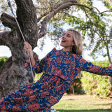 Vestido Amina Azul Vest24-The Nook Store