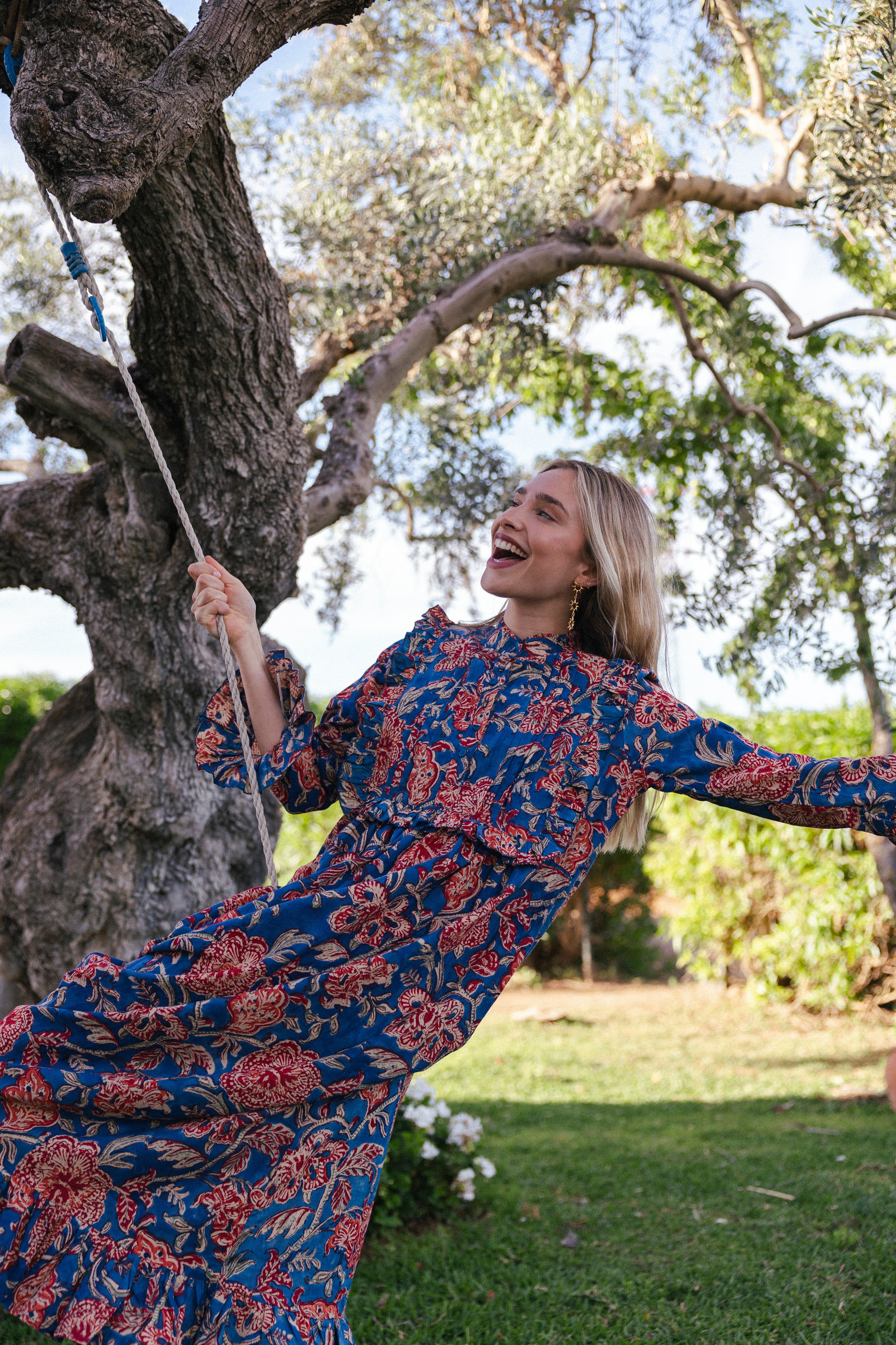 Vestido Amina Azul Vest24-The Nook Store