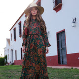 Vestido Amina Verde Vest25-The Nook Store