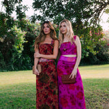 Falda Pipa Fucsia Flores FAL23-The Nook Store