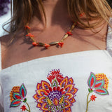 Collar Coral and Gold CO64-The Nook Store