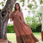 Vestido Parrot Verde Flores Rosas Vest16-The Nook Store