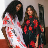Vestido Con Capa Fiona Crudo Flor Con Tallo Vest12-The Nook Store