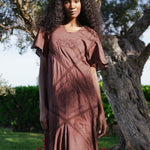 Vestido Savinne Bordado Marrón-The Nook Store