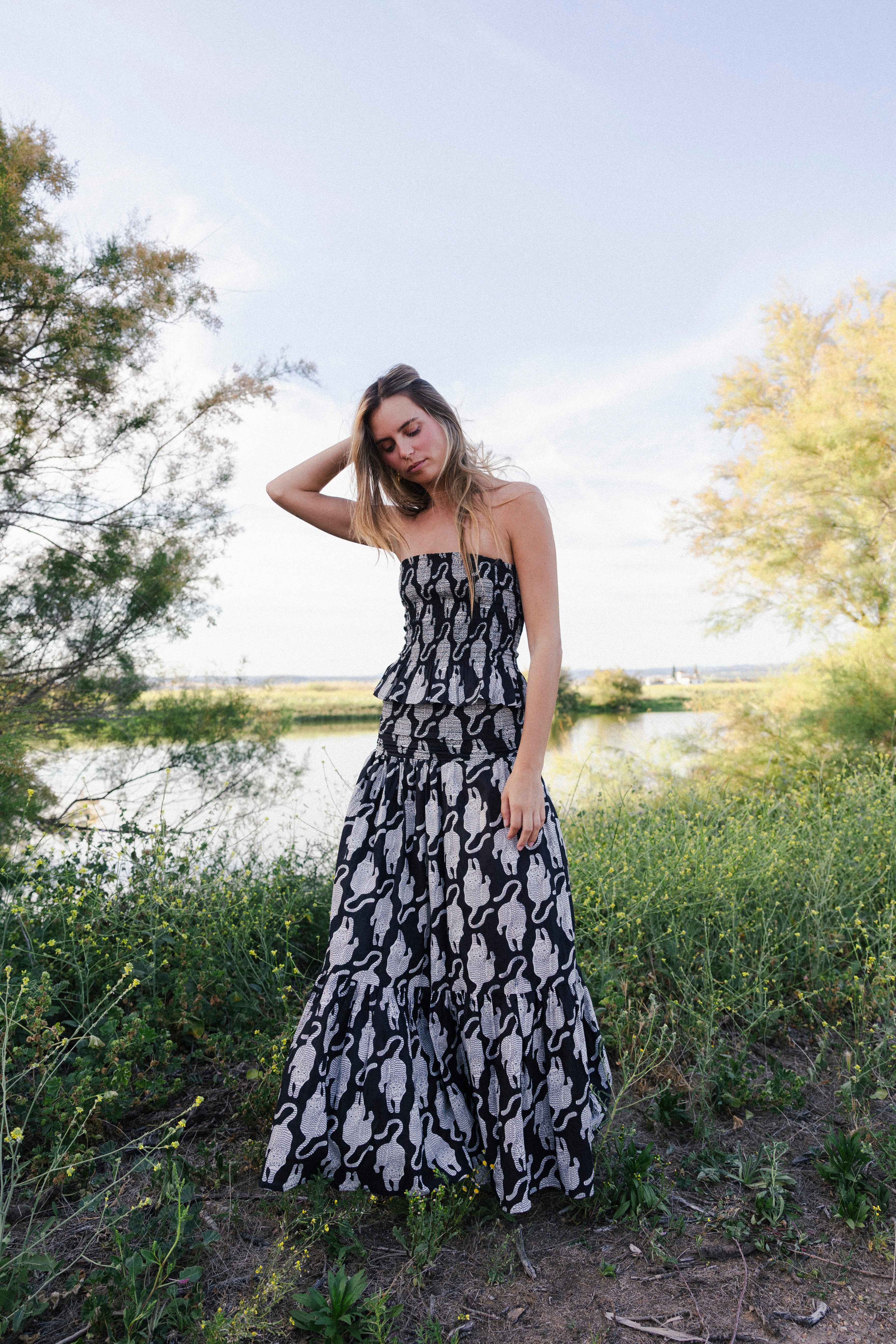 Falda Fabiana Tigre Negro FAL27-The Nook Store