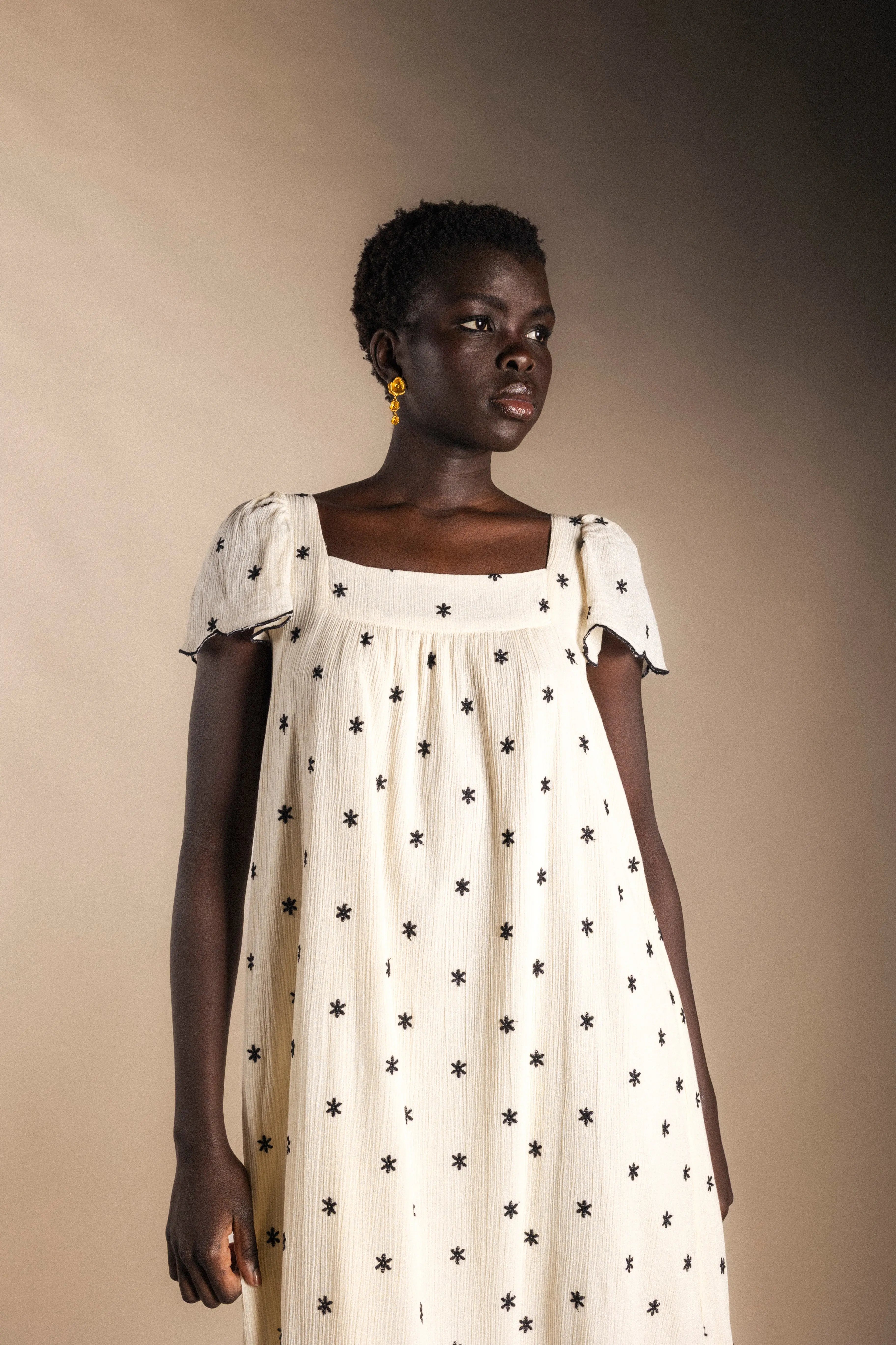 Vestido Antoniette Ecru-The Nook Store