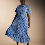 Vestido Ziel Print Azul-The Nook Store