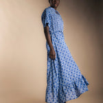 Vestido Ziel Print Azul-The Nook Store