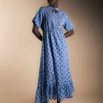 Vestido Ziel Print Azul-The Nook Store